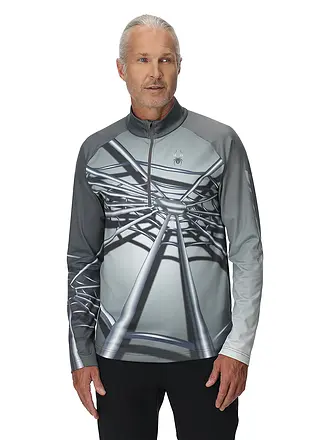 SPYDER | Zipshirt intimo da uomo Legacy | grau